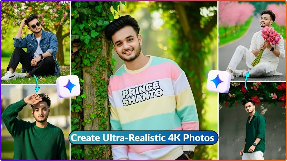 Google Gemini, Gemini AI prompts, realistic AI photos, 4K photo generation, AI photography, Gemini image prompts, viral Gemini prompts, AI image creation, Google Gemini photo tips, AI photo realism,